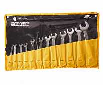 Набор ключей рожковых 6-32мм планшет 12 предметов (Chrome vanadium) PRO ЭВРИКА